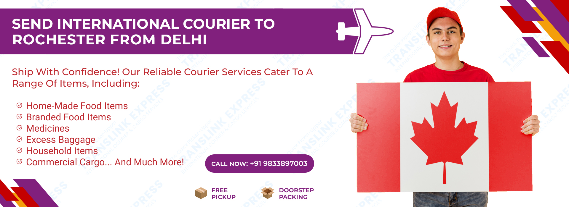 Courier to Rochester From Delhi